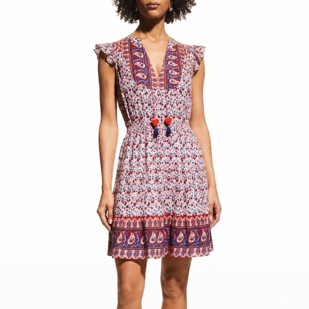 Bell by Alicia Bell Lola Paisley Silk Cotton Mini Dress Size S